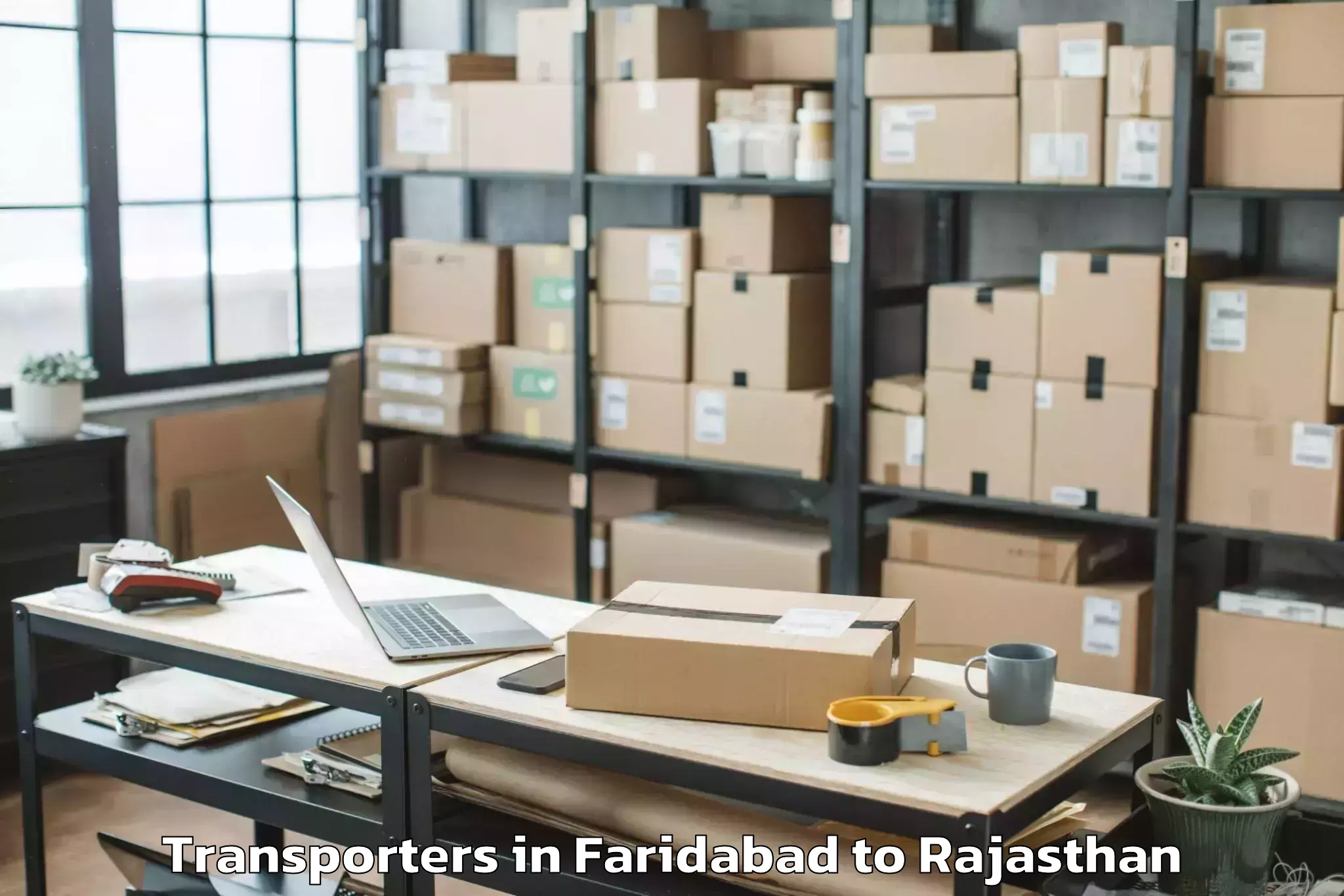 Hassle-Free Faridabad to Rajasthan University Of Veteri Transporters